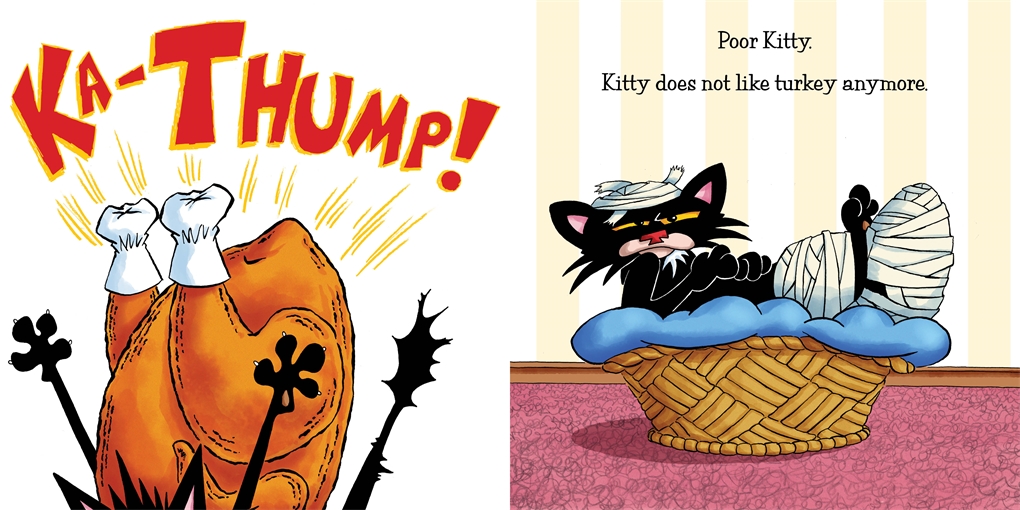 Interior book image for Bad Kitty Does Not Like Thanksgiving