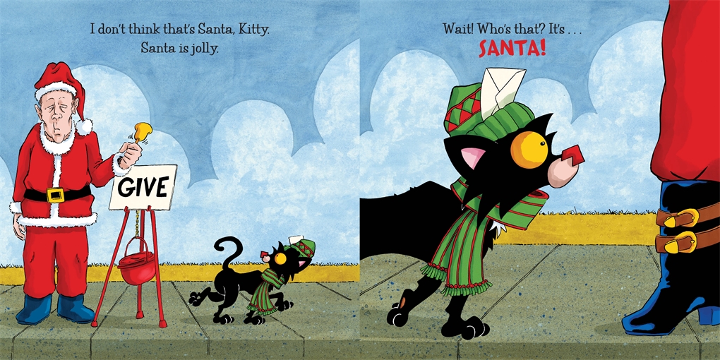 Interior book image for Bad Kitty: Searching for Santa