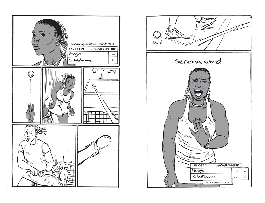 Interior book image for Epic Athletes: Serena Williams