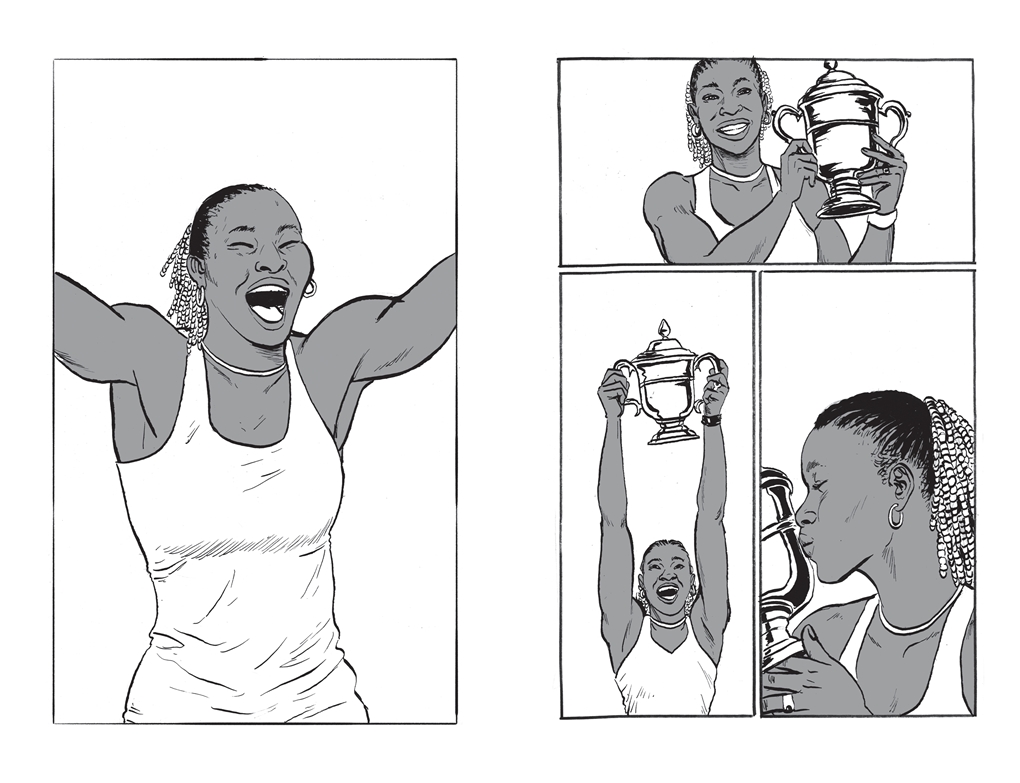 Interior book image for Epic Athletes: Serena Williams