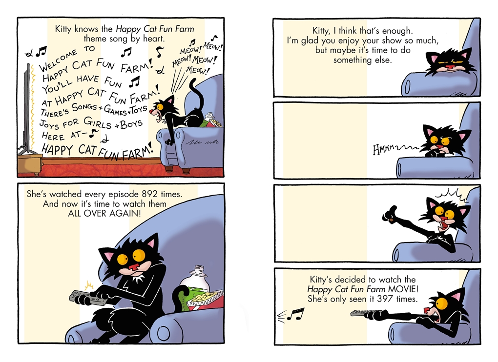 Interior book image for Bad Kitty Saves the Library (Graphic Novel)