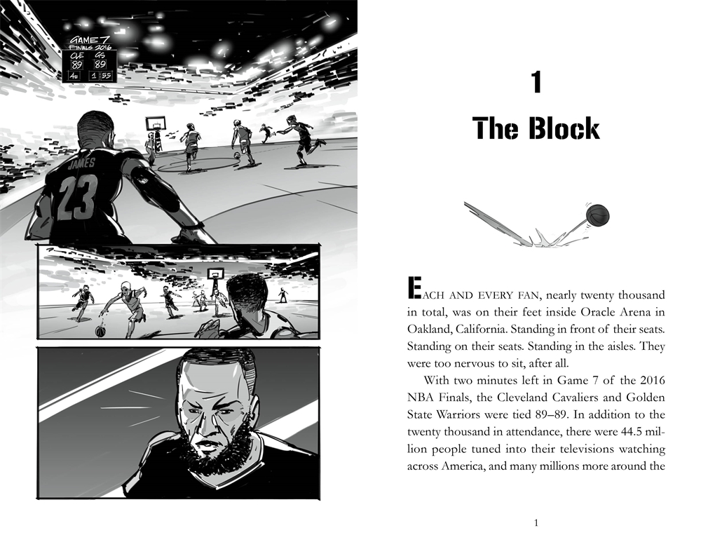 Interior book image for Epic Athletes: LeBron James