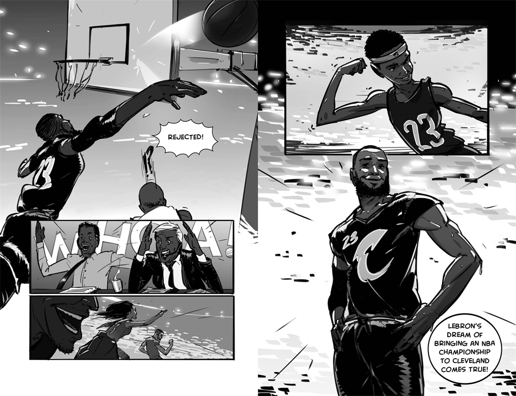 Interior book image for Epic Athletes: LeBron James