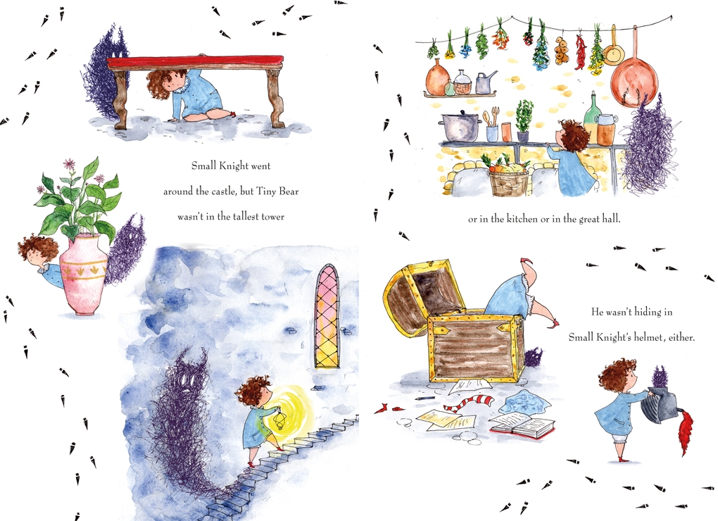 Interior book image for Tiny Bear Goes Missing