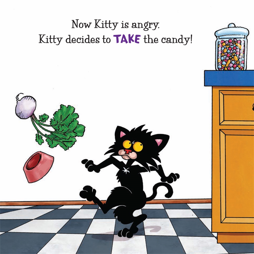 Interior book image for Bad Kitty Does Not Like Candy