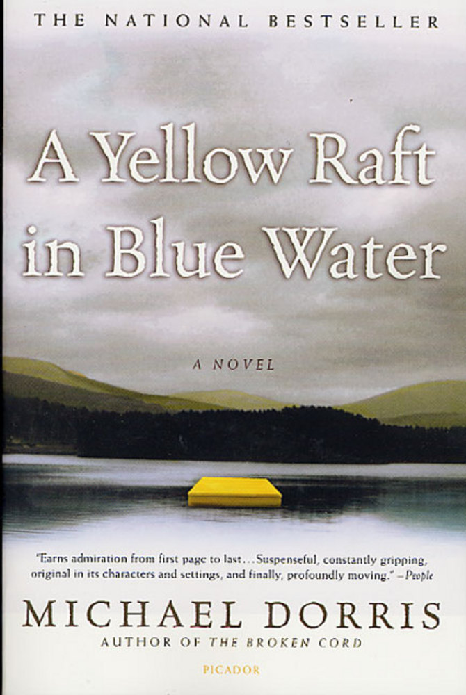 A yellow raft in blue water pdf image