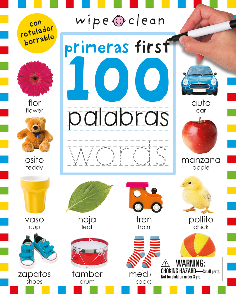Wipe Clean First 100 Words / 100 primeras palabras Bilingual (Spanish