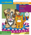 Zendoodle Color-by-Number: Playful Pets