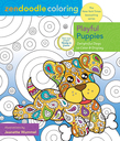 Zendoodle Coloring: Playful Puppies