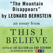 The Mountain Disappears