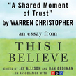 A Shared Moment of Trust