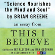 Science Nourishes the Mind and Soul