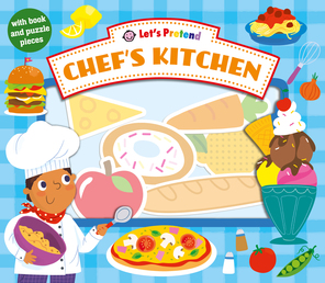 Let's Pretend Chef's Kitchen Book Cover - Click to open Coming Soon panel