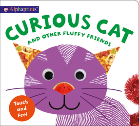 Alphaprints: Curious Cat and other Fluffy Friends Book Cover - Click to open Coming Soon panel
