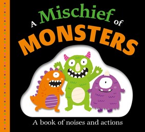 Picture Fit Board Books: A Mischief of Monsters Book Cover - Click to open New Releases panel