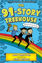 The 91-Story Treehouse Book Cover - Click to open Macmillan Kids panel