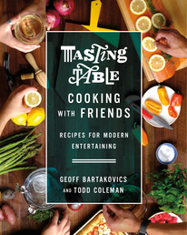 Tasting Table Cooking with Friends Book Cover - Click to open Cookbooks panel