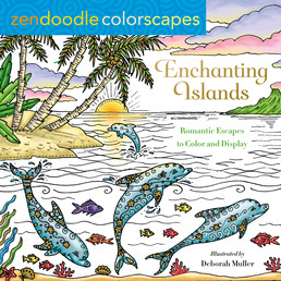Zendoodle Colorscapes: Enchanting Islands Book Cover - Click to open New Releases panel