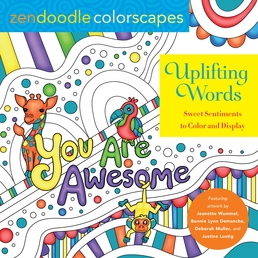 Zendoodle Colorscapes: Uplifting Words Book Cover - Click to open Top Sellers panel
