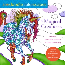 Zendoodle Colorscapes: Magical Creatures Book Cover - Click to open New Releases panel