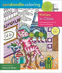 Zendoodle Coloring: Kitties in Cities Book Cover - Click to open New Releases panel