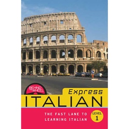 Behind the Wheel Express - Italian 1 Book Cover - Click to open Behind the Wheel panel